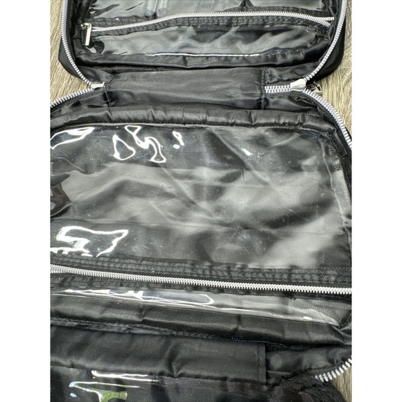 Aimee Kestenberg Hanging Organizer Black Cosmetic Toiletry Bag Travel Vacation - Picture 7 of 8